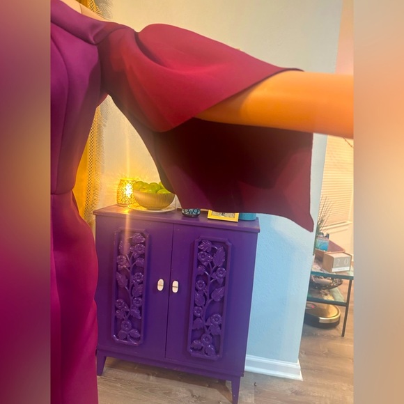 ASOS Purple/Maroon Unique Edgy Cut Out Dress Sz 4 - NWT - Picture 11 of 16